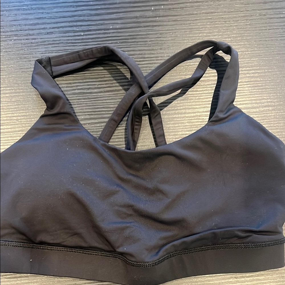Lululemon Black Sports Bra with Crisscross Straps